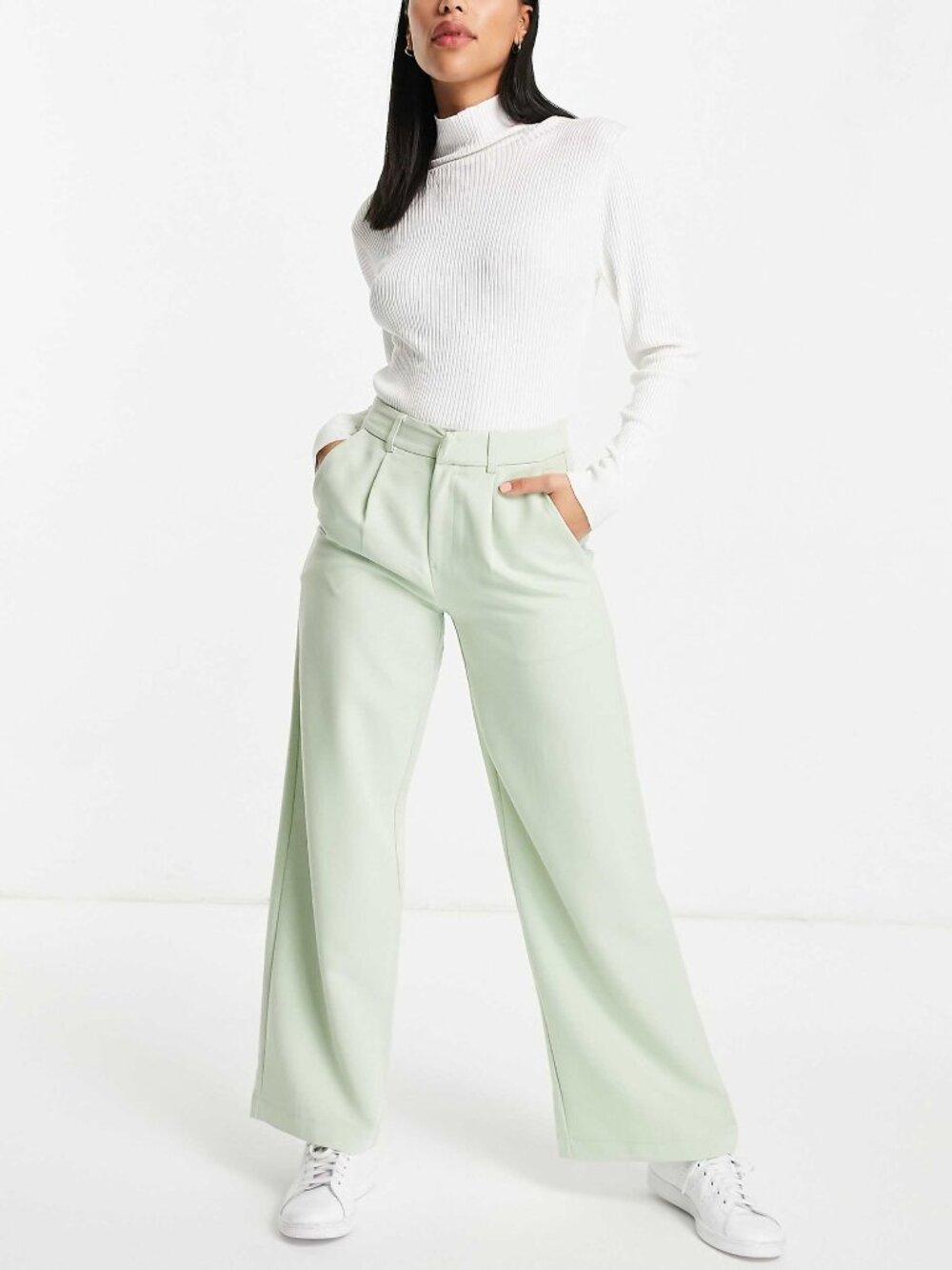 ASOS Fashion Union Light Green Trousers - Size 8